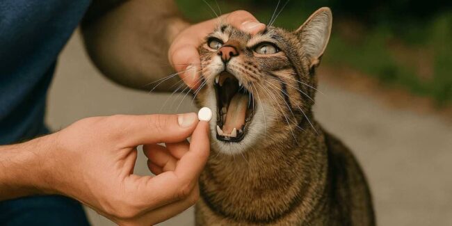 Dare medicinali al gatto