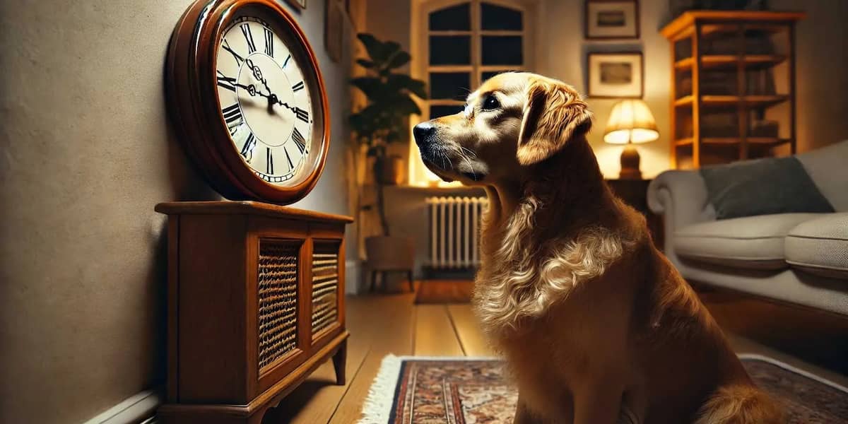 i-cani-e-il-senso-del-tempo-1792×896 cane che guarda un orologio