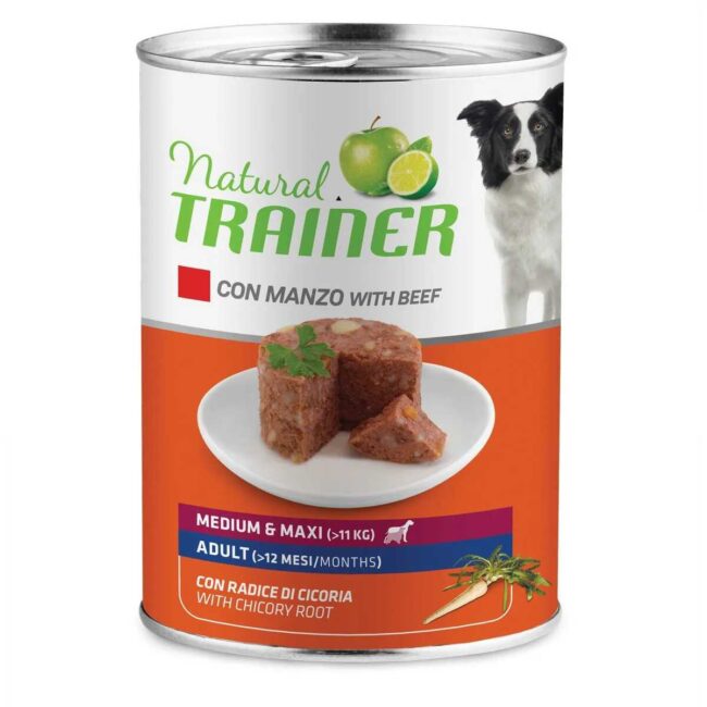 adult manzo umido Natural Trainer Recensione lattina adult manzo umido Natural Trainer per cani