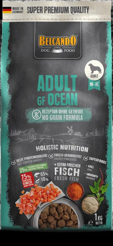 Belcando adult grain-free ocean Belcando adult grain-free ocean, confezione di crocchette per cani