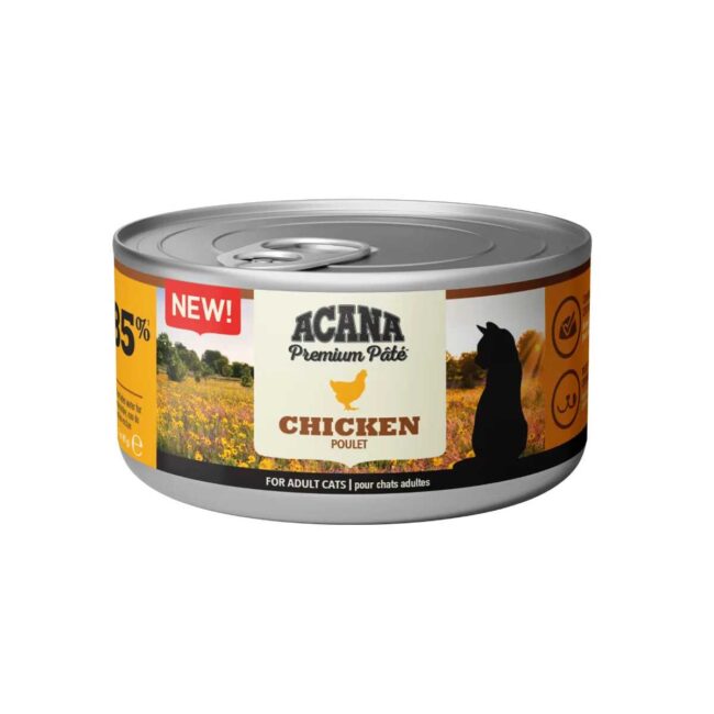 Premium paté chicken – Acana Premium paté chicken - Acana. Lattina di cibo umido per gatti