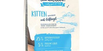 Sanabelle Kitten Pollo e Mirtilli Rossi Crocchette per gatti - Bosh
