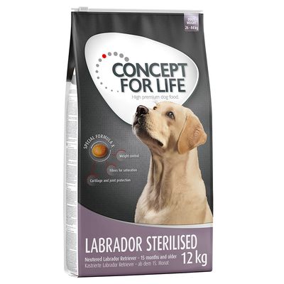 Concept for Life Labrador Sterilised Recensione confezione di crocchette Concept for Life Labrador Sterilised