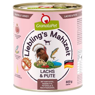 GranataPet Liebling´s Mahlzeit Adult Salmone & Tacchino Recensione lattina di GranataPet Liebling´s Mahlzeit Adult Salmone & Tacchino per cani
