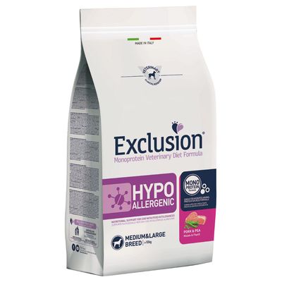 Hypoallergenic pork and pea – Exclusion Recensione crocchette Hypoallergenic pork and pea – Exclusion