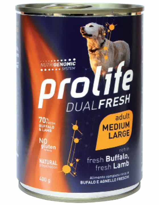 Dual Fresh Buffalo, Lamb - Prolife umido per cani