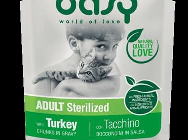 Oasy Adult Sterilized con Tacchino per gatti