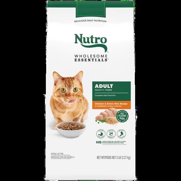 nutro con pollo e riso integrale crocchette gatto