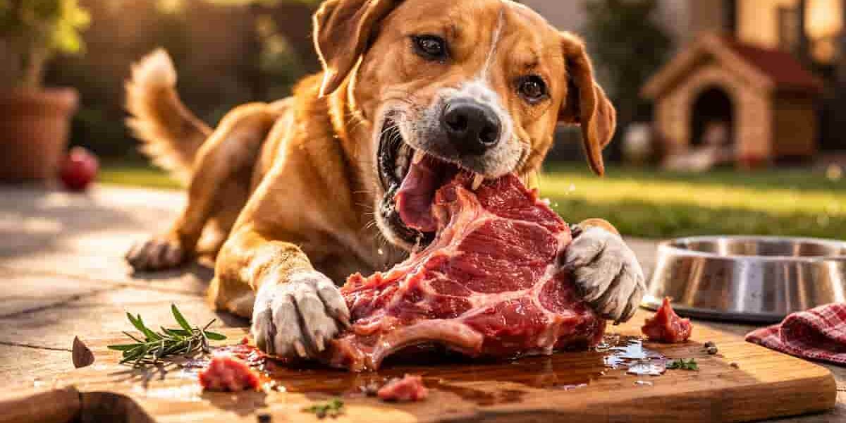 cane mangia carne carne dieta barf