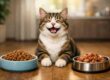 gatto con alimentazione mista