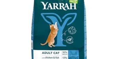 crocchette Yarrah Bio con Pollo & Pesce -gatti