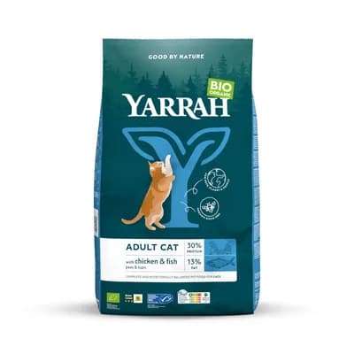 crocchette Yarrah Bio con Pollo & Pesce -gatti