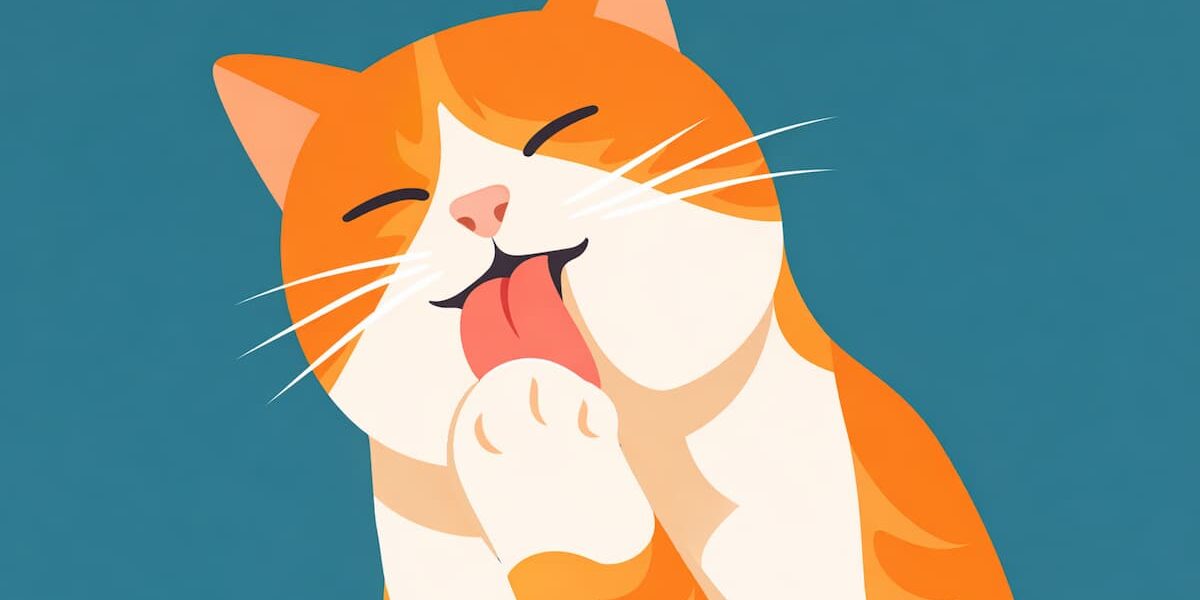gatto unghie gatto che si lecca zampa